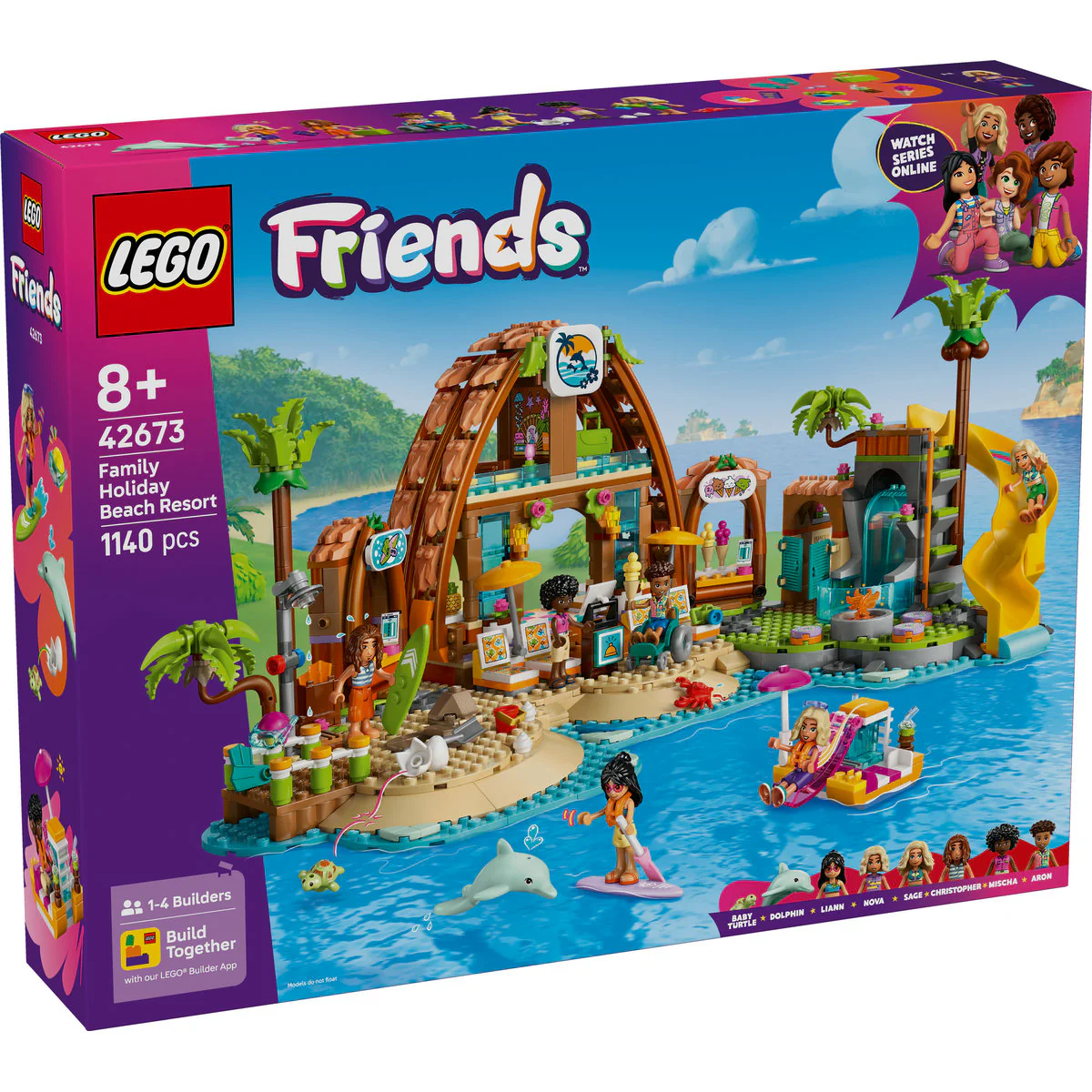 LEGO Friends Family Holiday Beach Resort Building Set 42673