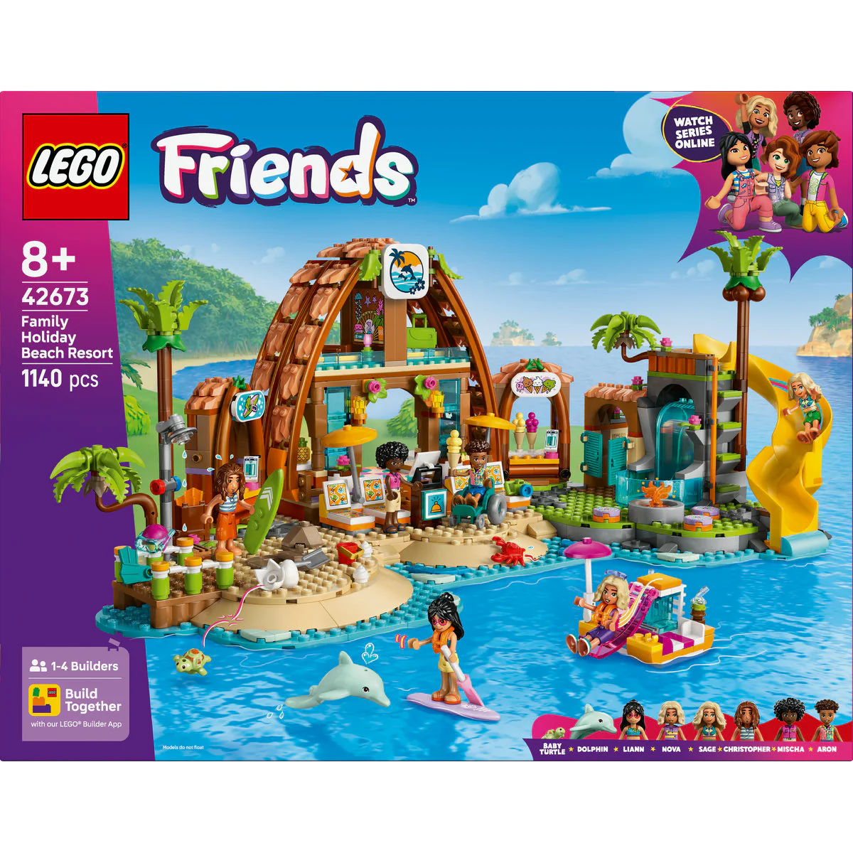 LEGO Friends Family Holiday Beach Resort Building Set 42673 - Image 2