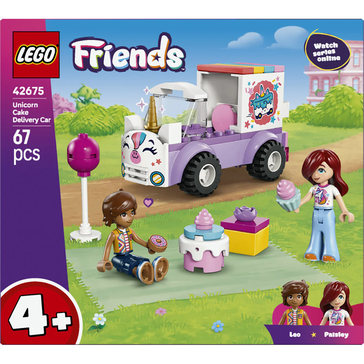 LEGO Friends Unicorn Cake Delivery Car Toy 42675 - Image 3
