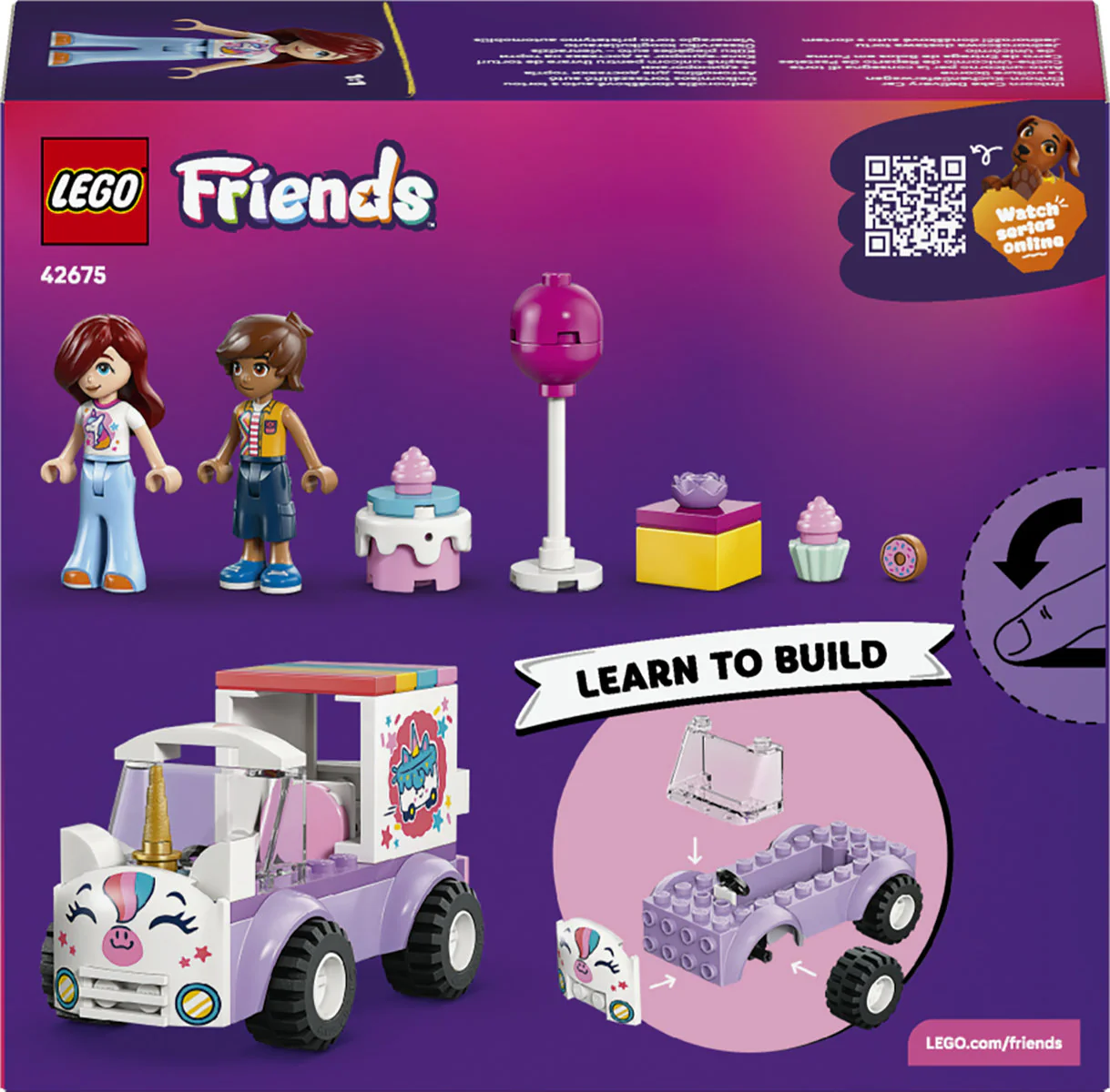 LEGO Friends Unicorn Cake Delivery Car Toy 42675 - Image 4