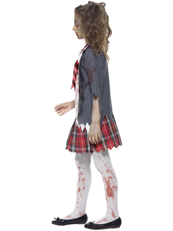Large Zombie School Girl Costume - Image 2