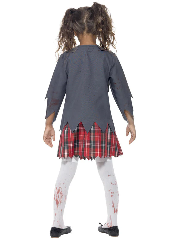Large Zombie School Girl Costume - Image 3