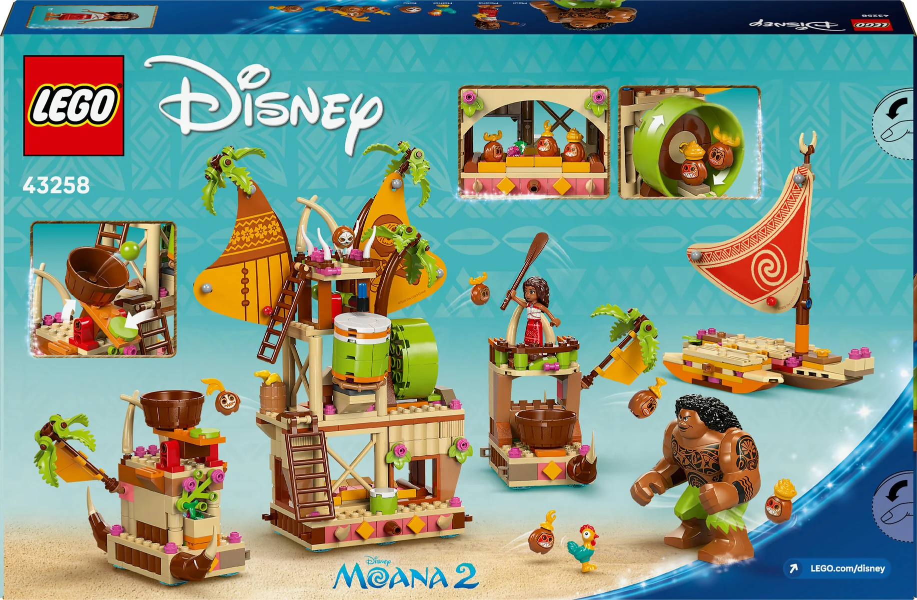 LEGO Disney Moana 2 Kakamora Barge, Toy Building Set 43258 - Image 3