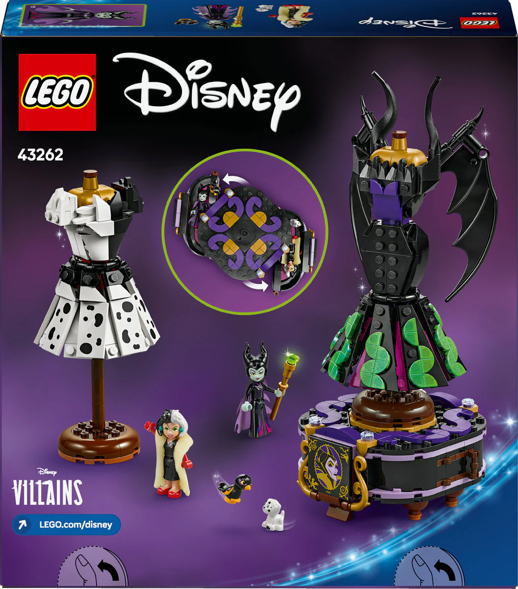 LEGO Disney Villains Maleficent’s and Cruella De Vil’s Dresses 43262 - Image 3