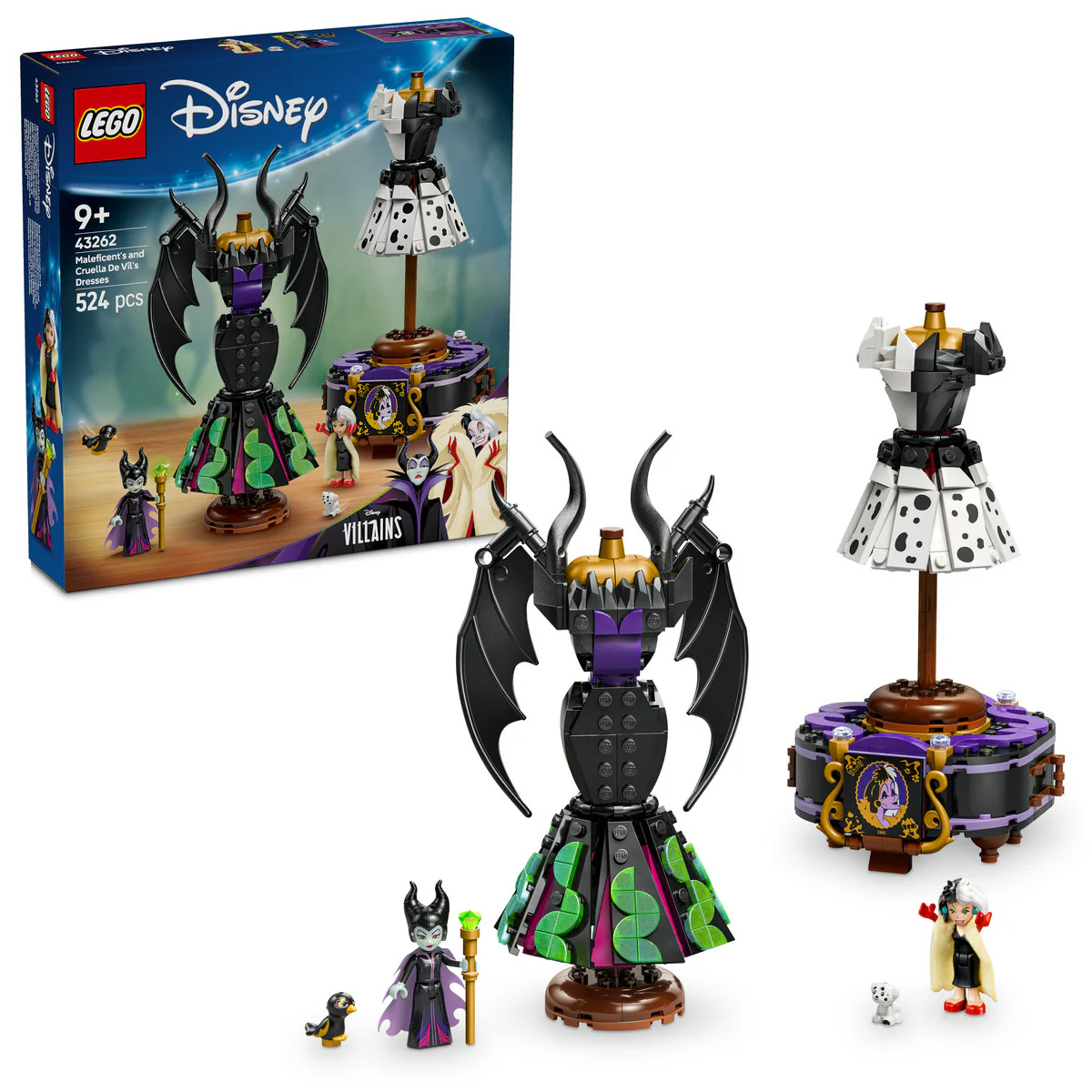 LEGO Disney Villains Maleficent’s and Cruella De Vil’s Dresses 43262 - Image 4