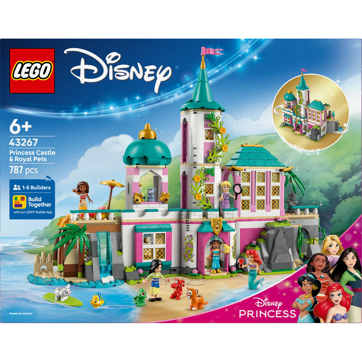 LEGO  Disney Princess Castle & Royal Pets Toy Building Playset 43267 - Image 2