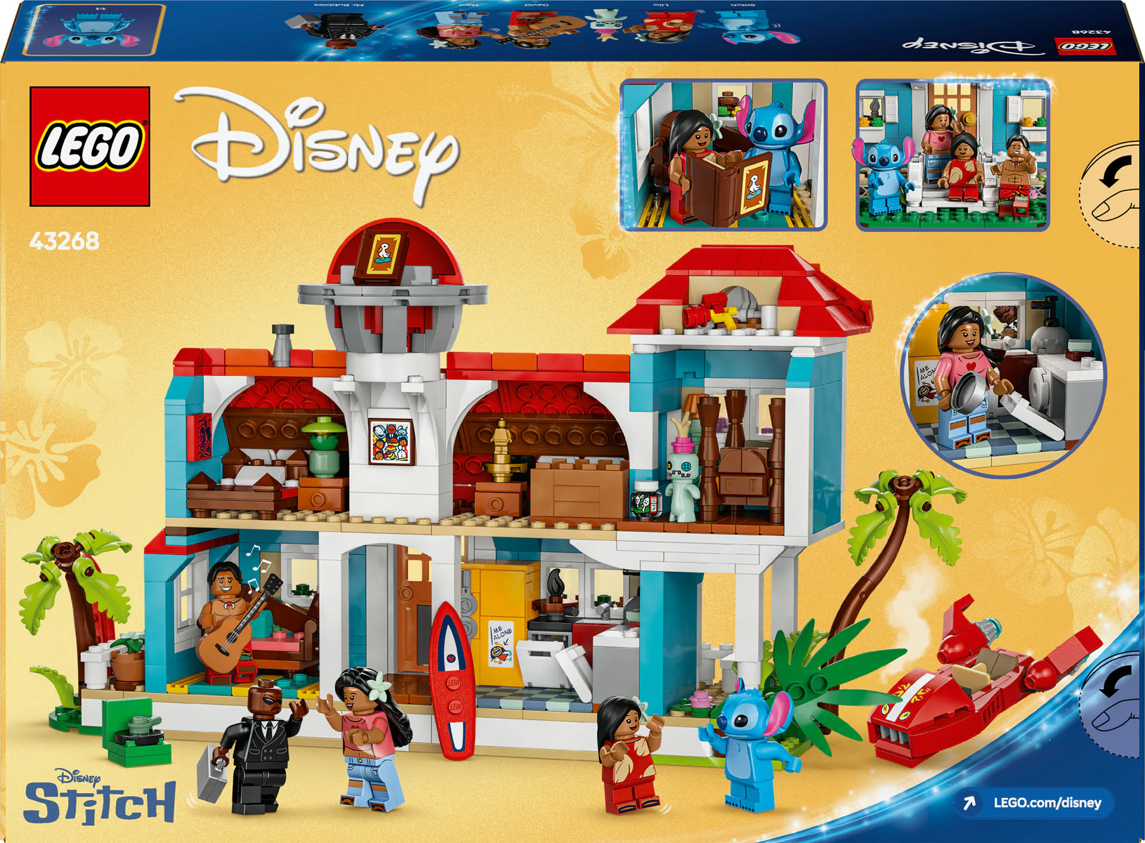LEGO Disney Lilo and Stitch Beach House Set 43268 - Image 3