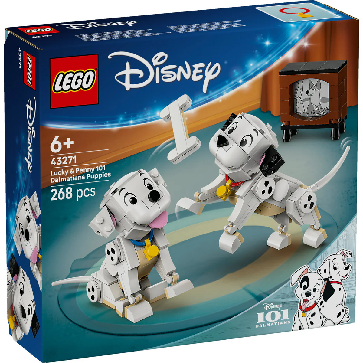 LEGO Disney Lucky & Penny 101 Dalmatians Puppies Building Toy 43271