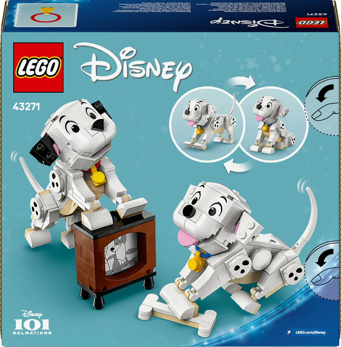 LEGO Disney Lucky & Penny 101 Dalmatians Puppies Building Toy 43271 - Image 3