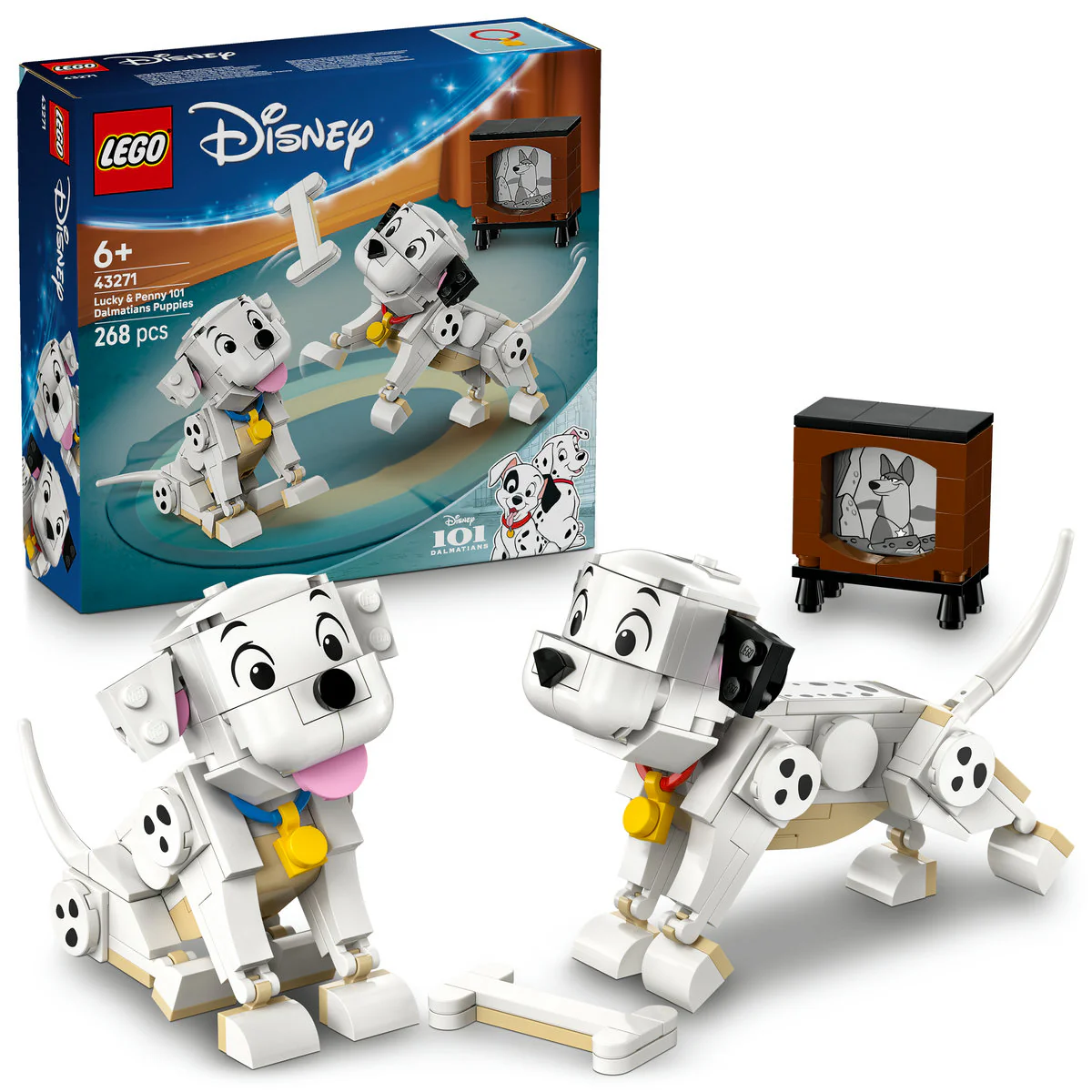 LEGO Disney Lucky & Penny 101 Dalmatians Puppies Building Toy 43271 - Image 4