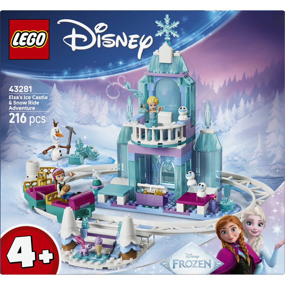 LEGO Disney Frozen Elsa’s Ice Castle & Snow Ride Adventure 43281 - Image 3