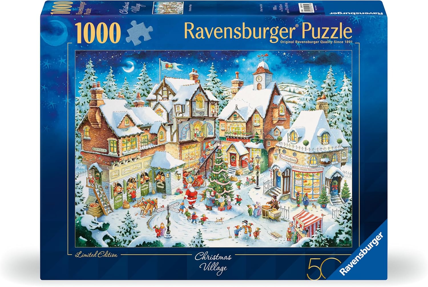 RAvensburger 50th Anniv. Christmas Limited Edition 1000 Piece Jigsaw Puzzle