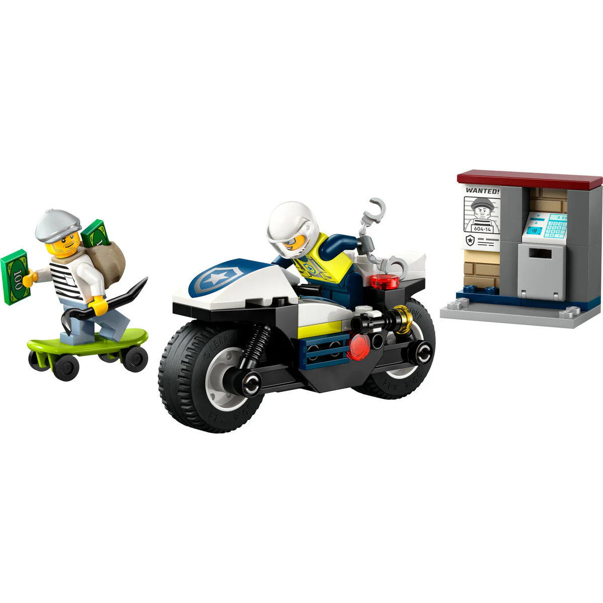 LEGO City Police Motorcycle Chase Toy, Motorbike Set for Ages 4 and over 60455 - Image 5