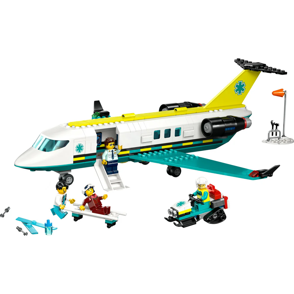LEGO City Emergency Air Ambulance Plane, Airplane Toy Building Set 60465 - Image 5