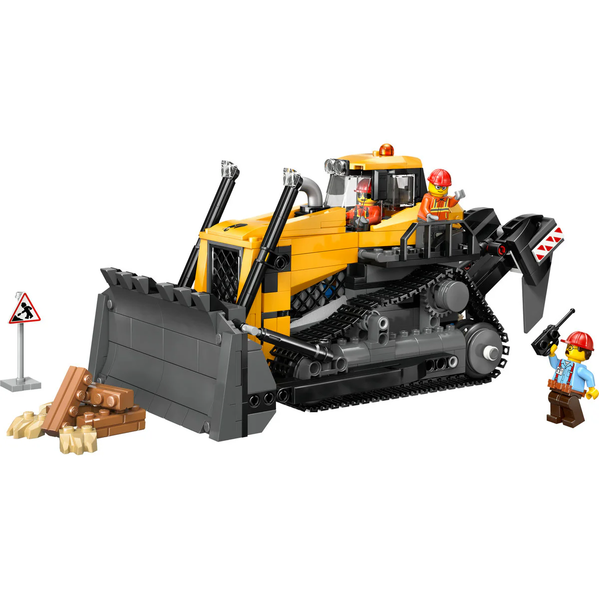 LEGO City Yellow Bulldozer Construction Site Building Toy Playset 60466 - Image 5