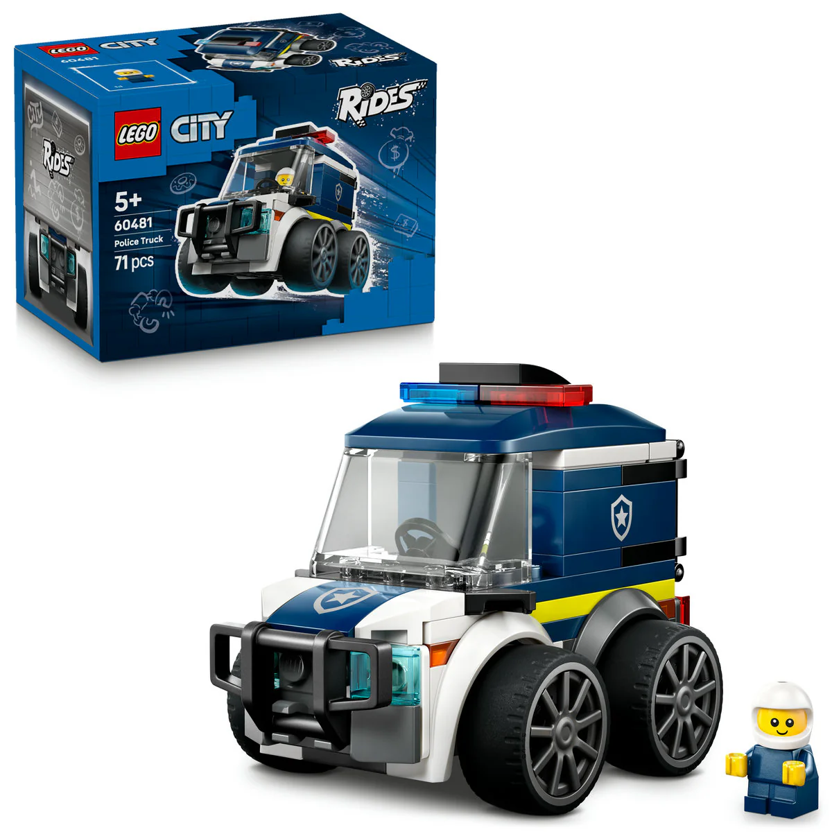 LEGO City Rides – Police Truck Toy For kids 60481