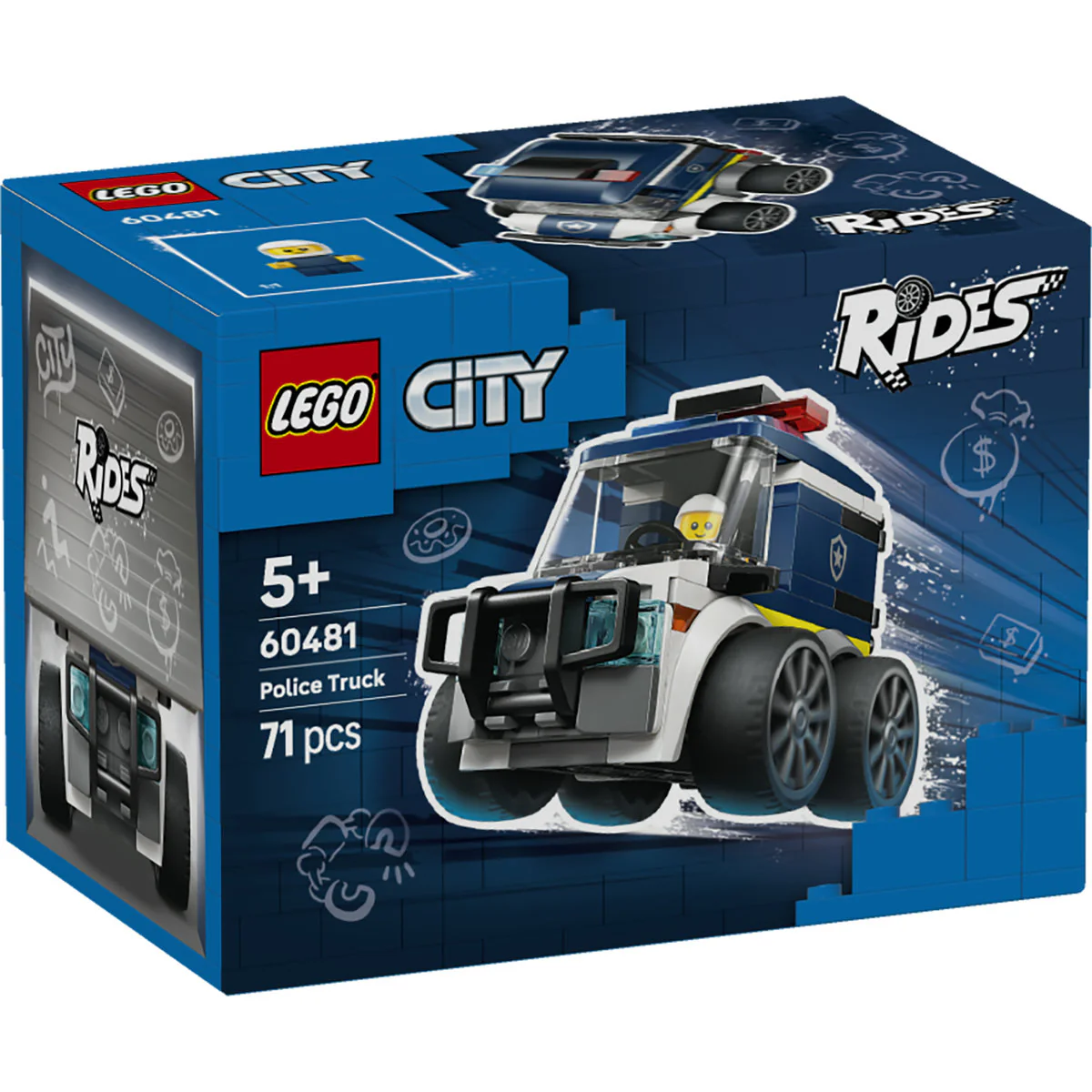 LEGO City Rides – Police Truck Toy For kids 60481 - Image 2