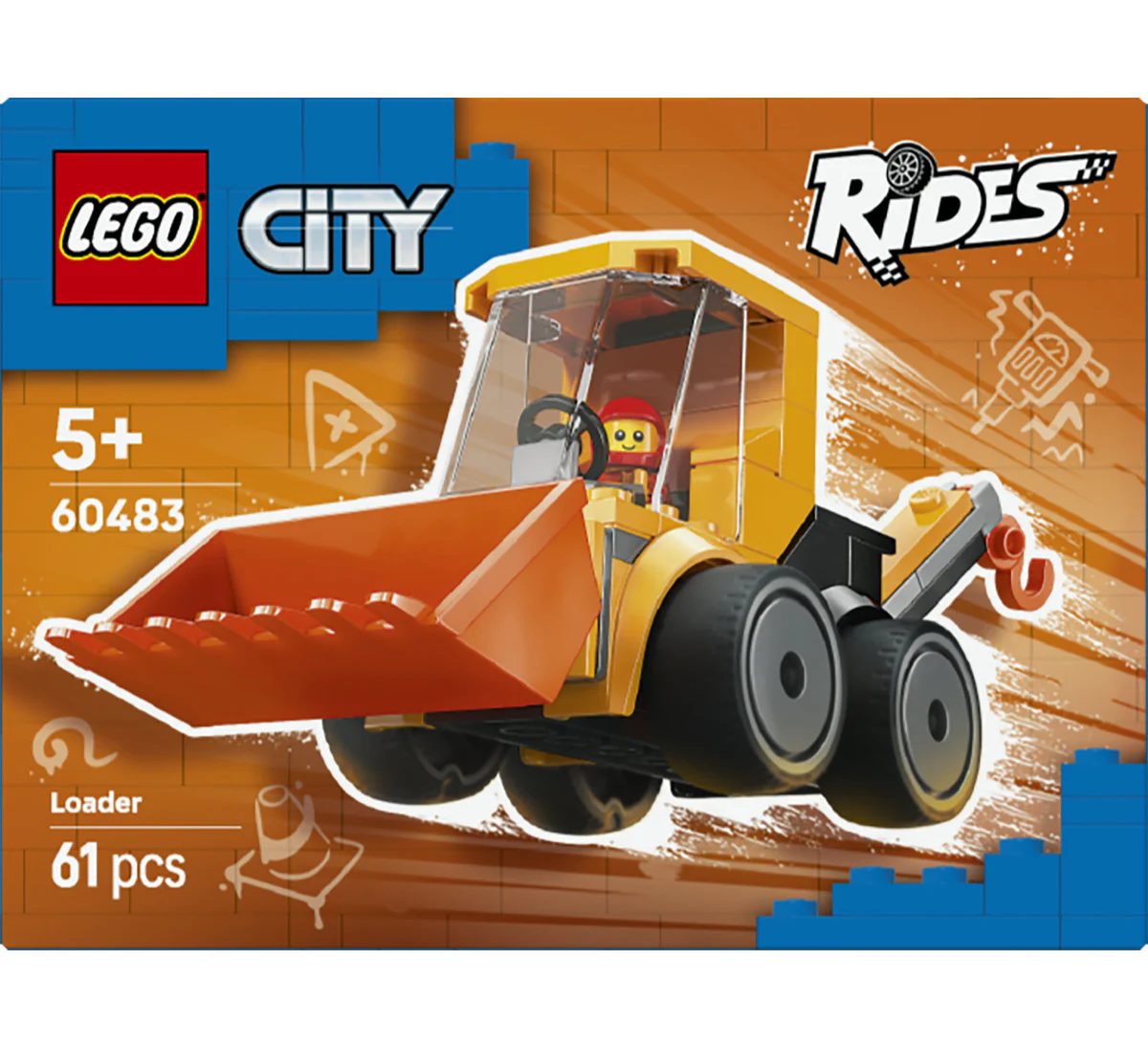LEGO City Rides – Construction Loader Toy 60483 - Image 3