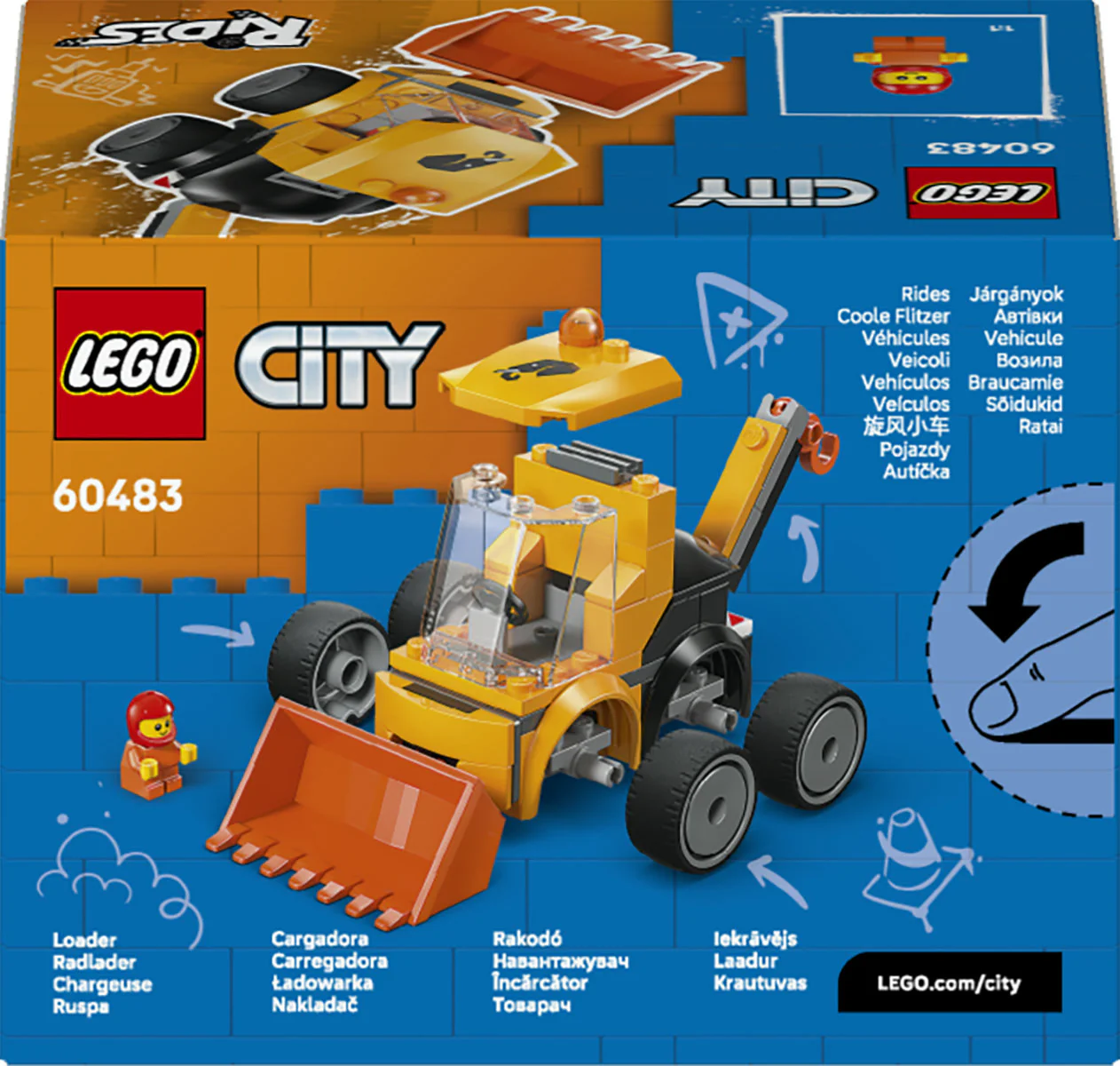 LEGO City Rides – Construction Loader Toy 60483 - Image 4