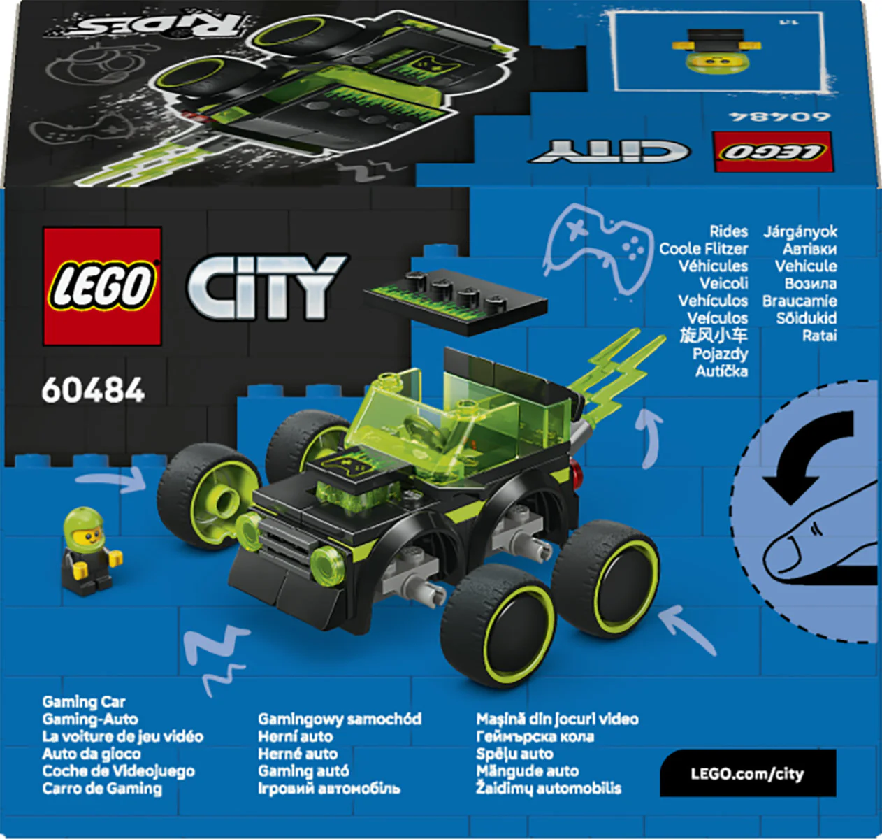 LEGO City Rides – Gaming Race Car Toy for Kids 60484 - Image 4