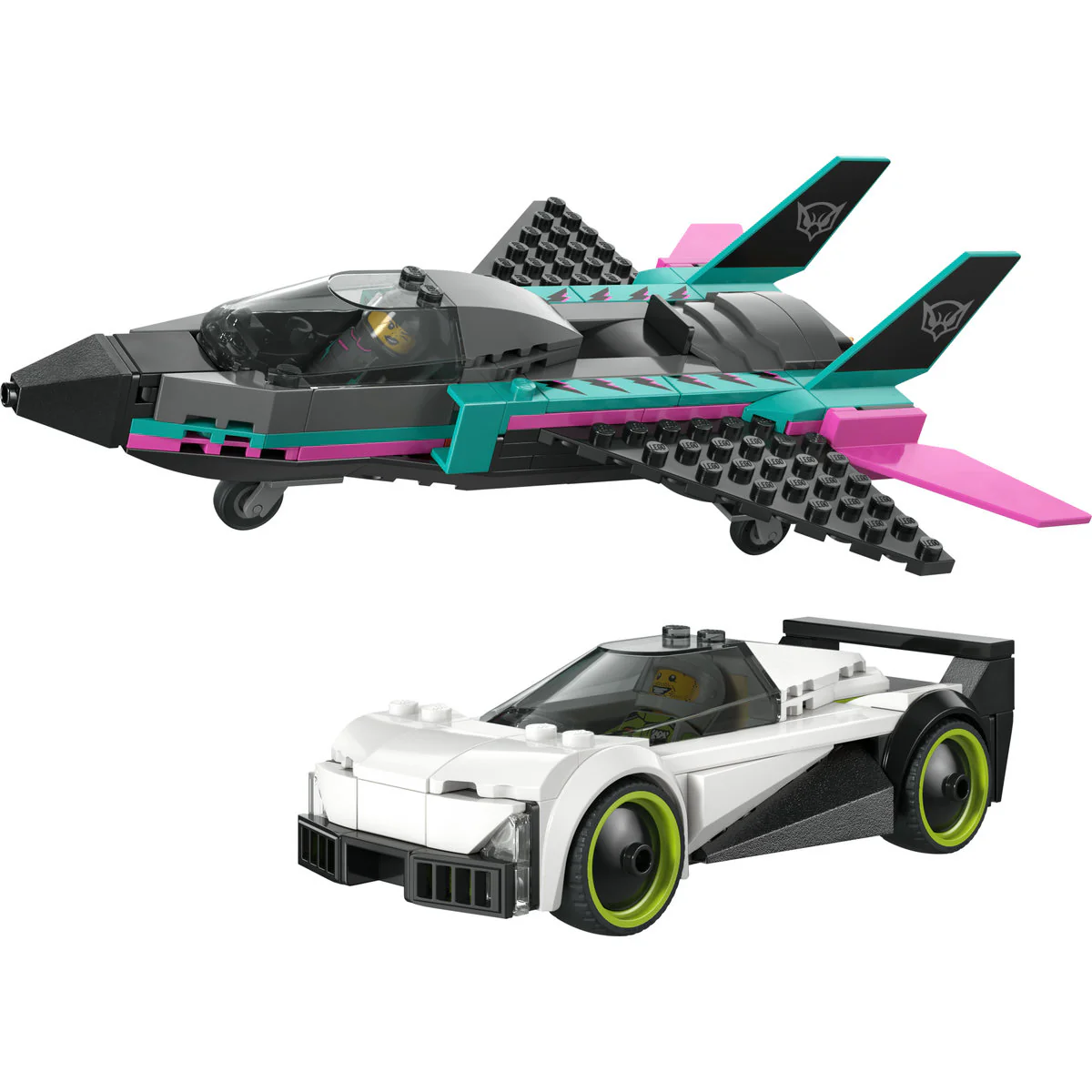 LEGO City Jet vs. Car Toy – Vehicle Model Kit 60489 - Image 5