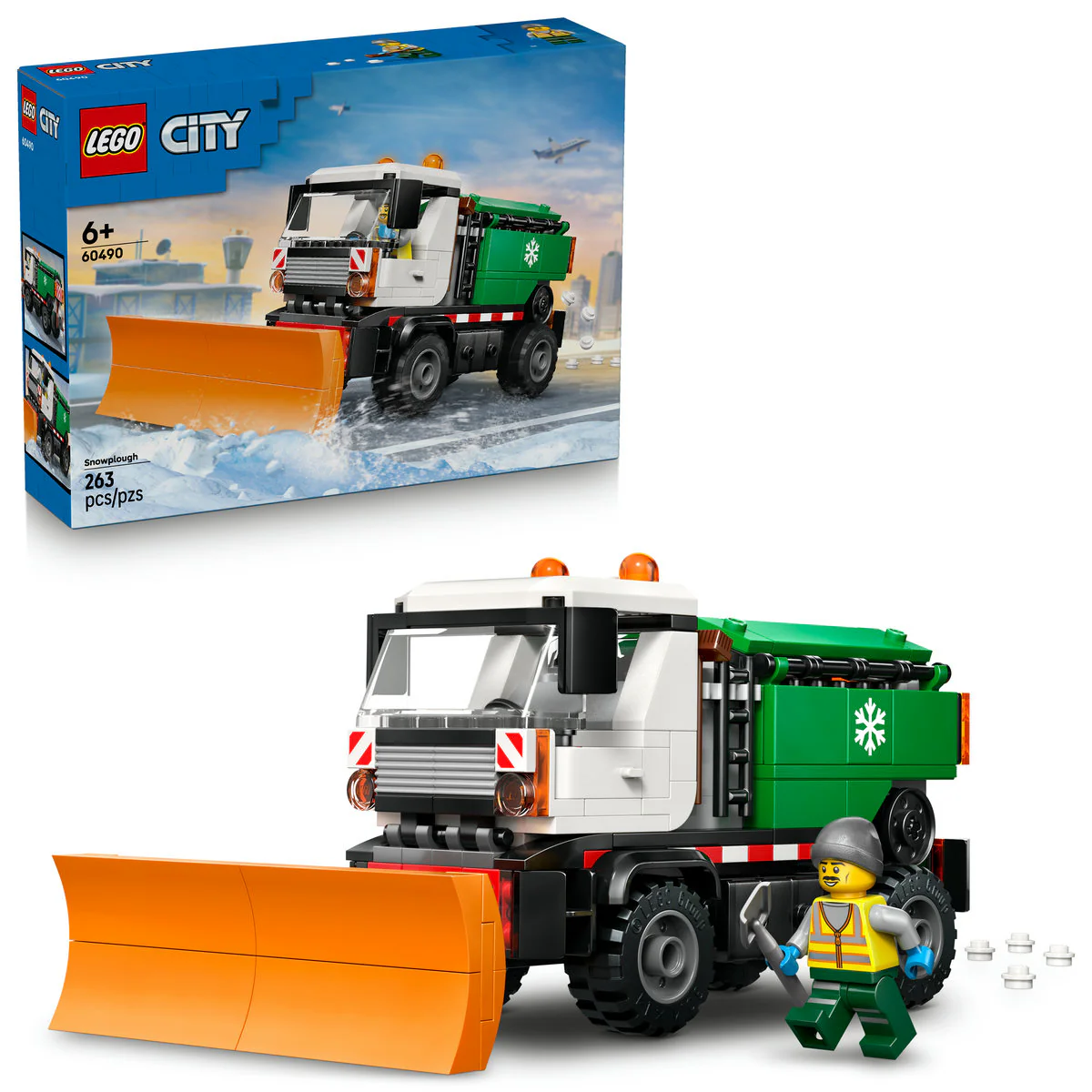 LEGO City Snowplough Truck Toy Building Set 60490