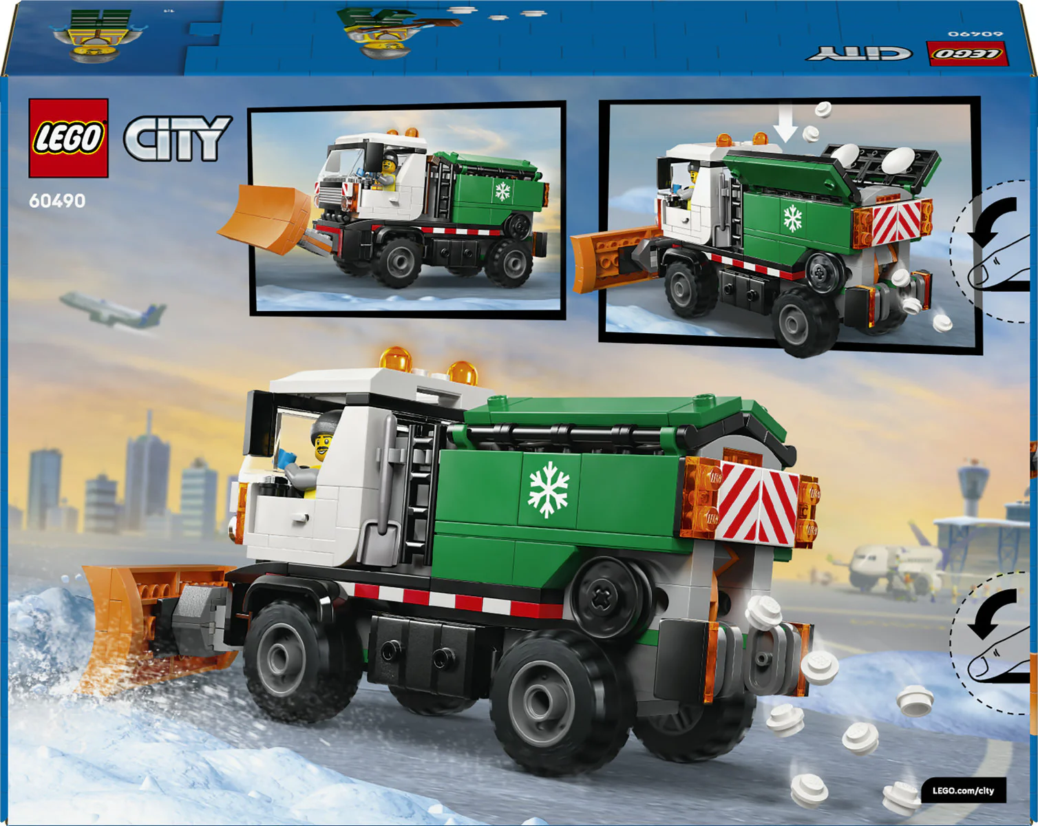 LEGO City Snowplough Truck Toy Building Set 60490 - Image 4