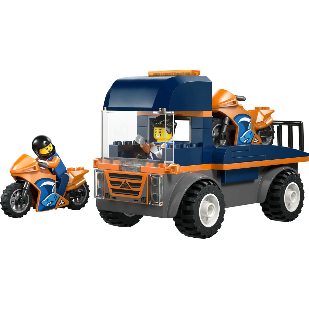LEGO City Motorcycle Transporter Truck Toy 60491 - Image 5
