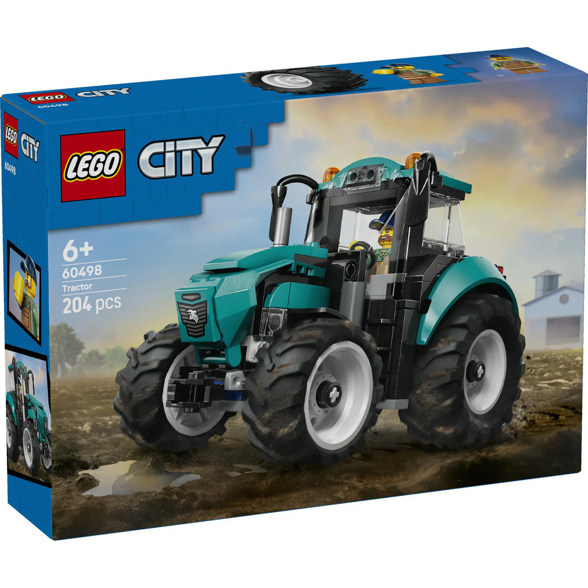 LEGO City Tractor - Farm Toy Building Set 60498 - Image 2