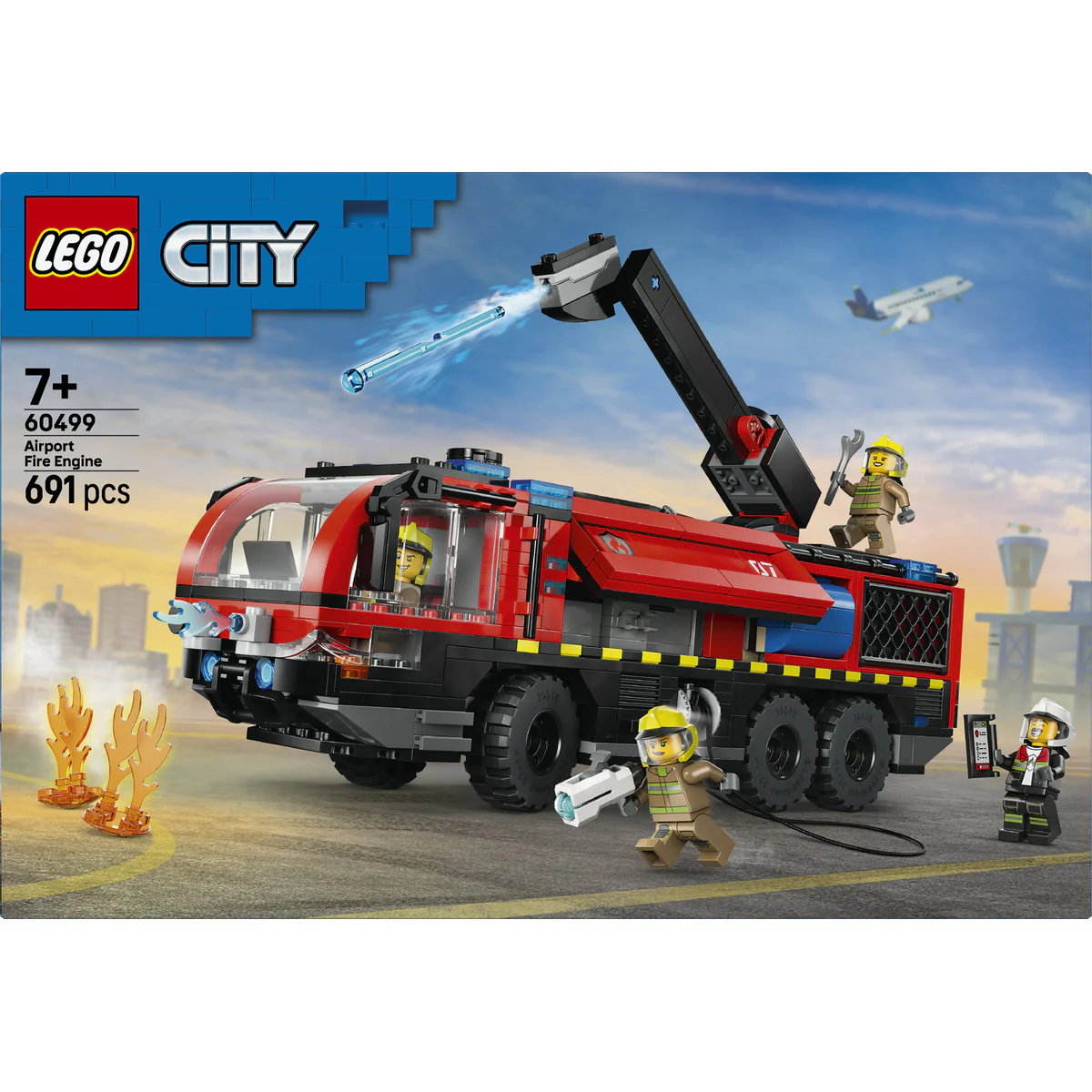 LEGO City Airport Fire Engine Truck Toy 60499 - Image 3