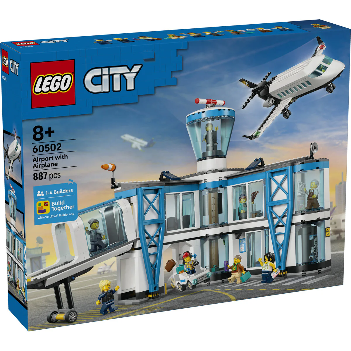 LEGO City Airport with Airplane Toy Model Kit 60502 - Image 2