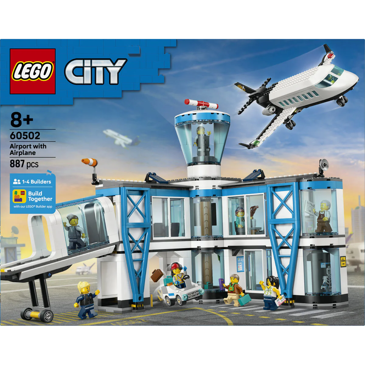 LEGO City Airport with Airplane Toy Model Kit 60502 - Image 3