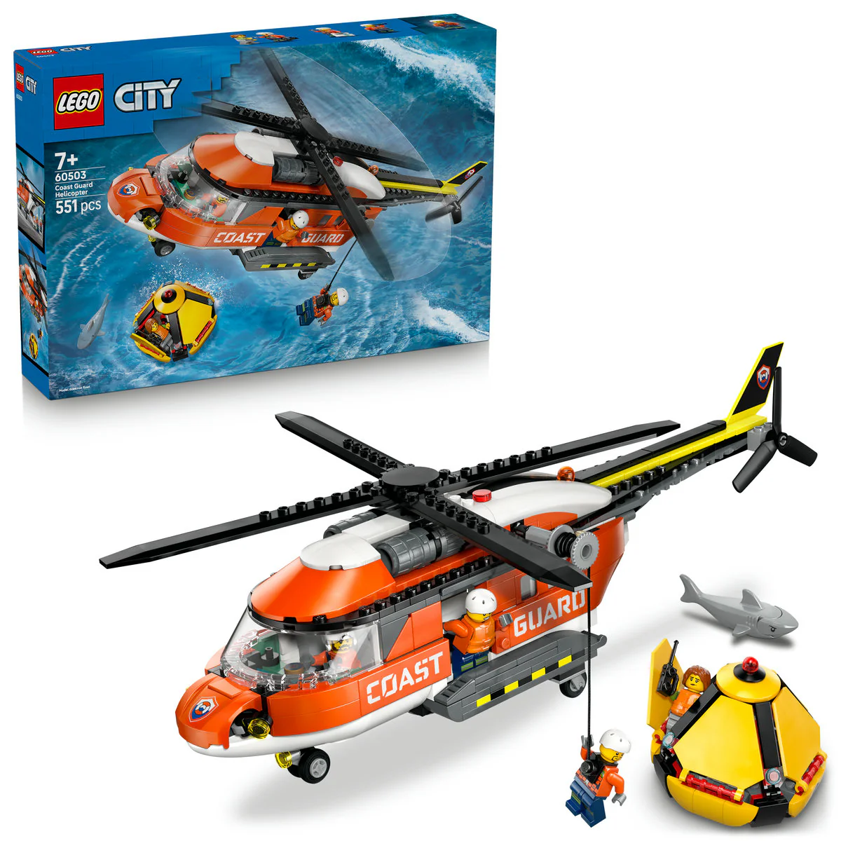 LEGO City Coast Guard Helicopter Building Toy 60503