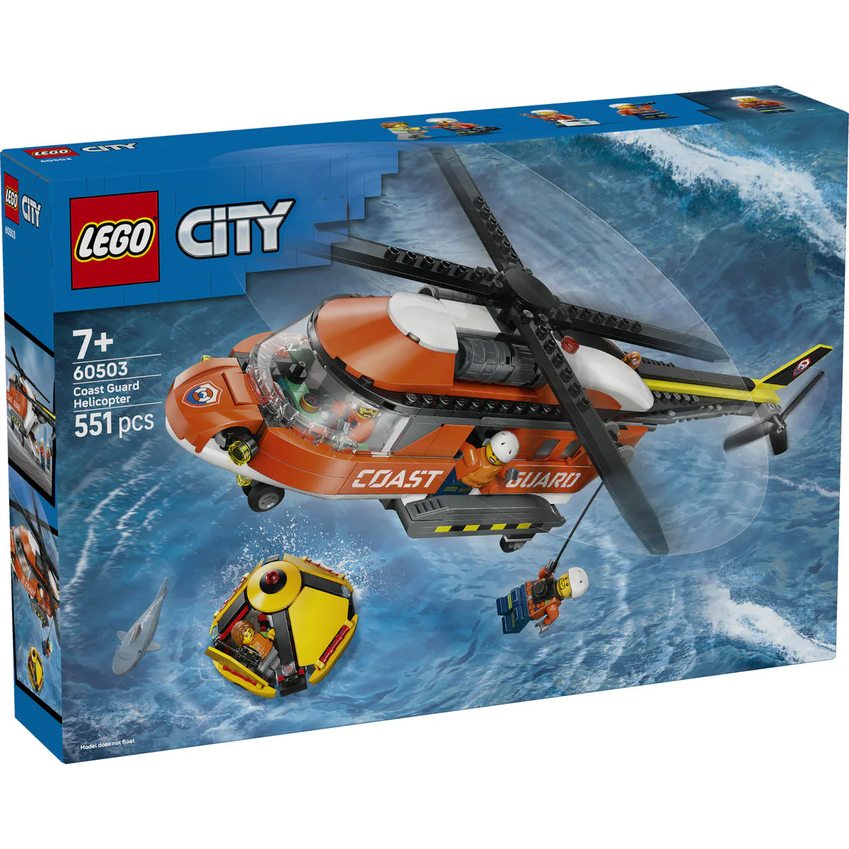 LEGO City Coast Guard Helicopter Building Toy 60503 - Image 2