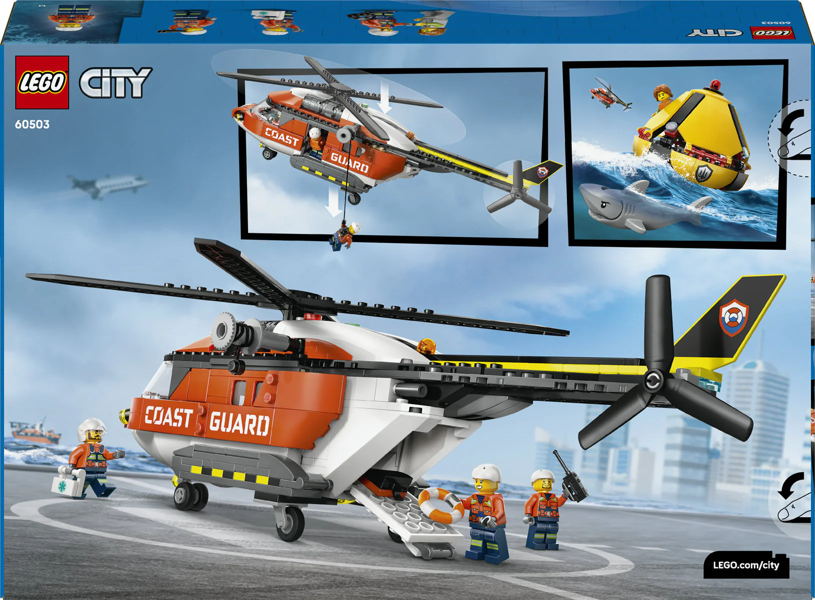 LEGO City Coast Guard Helicopter Building Toy 60503 - Image 4