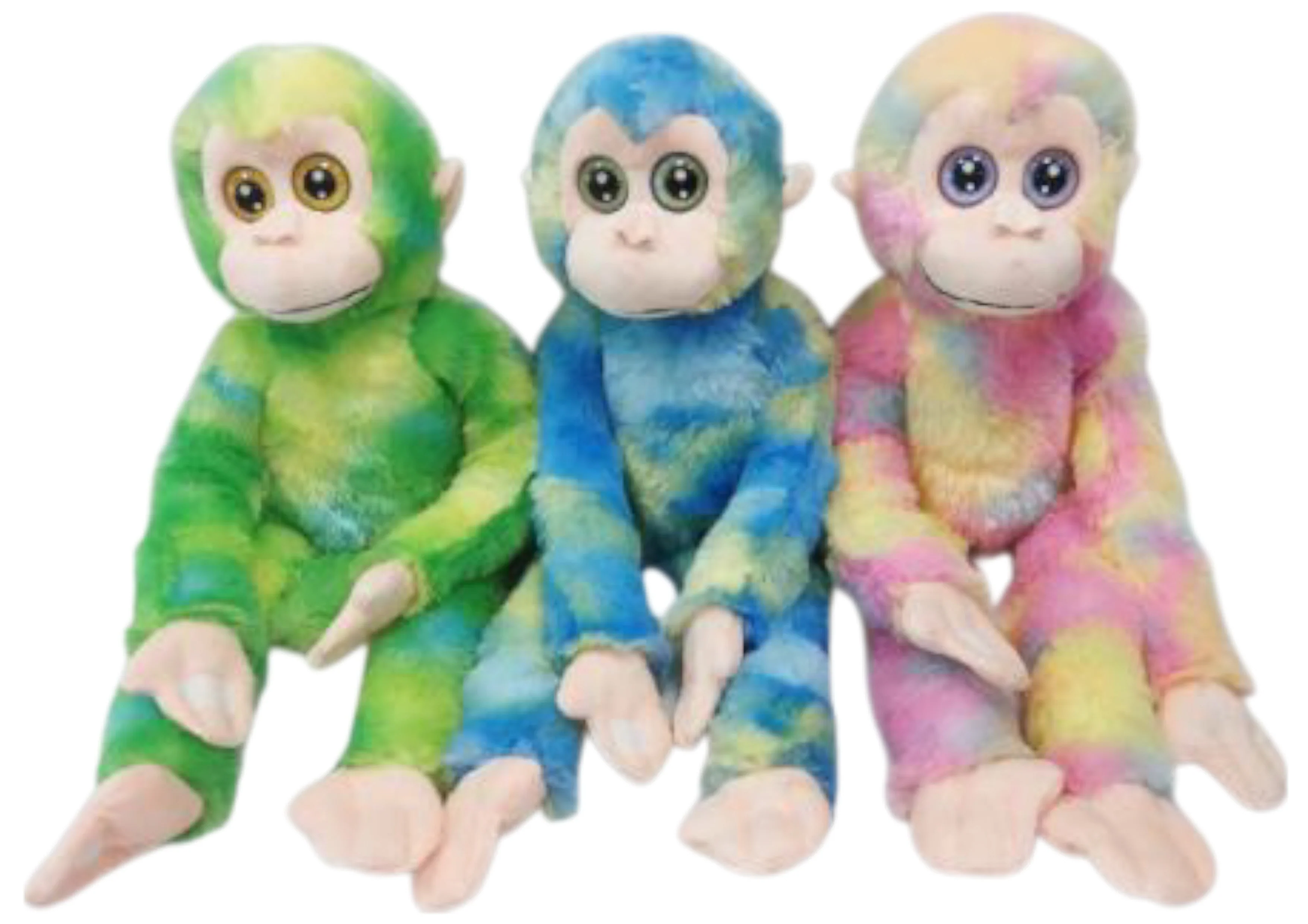 60cm Long Arm Monkey With Light Up Eyes Asst