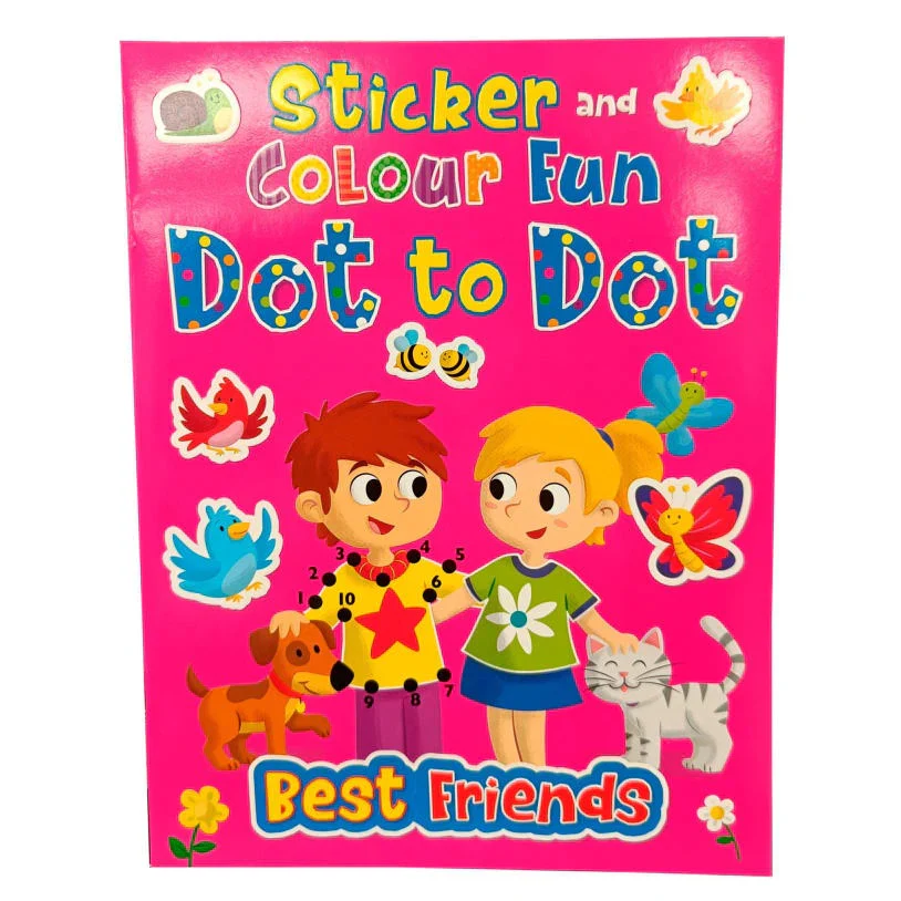 Sticker And Colour Fun Dot To Dot