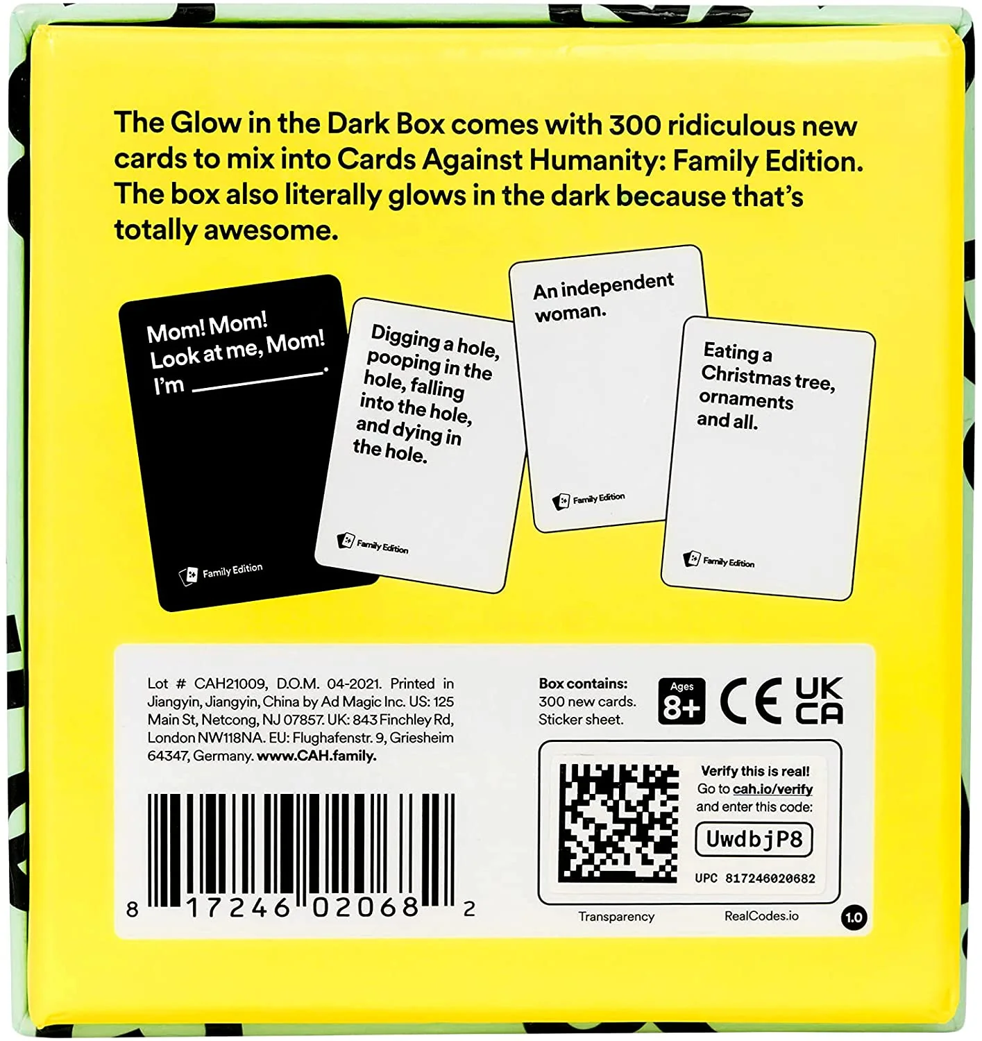 Cards Against Humanity Glow In The Dark Expansion - Image 3