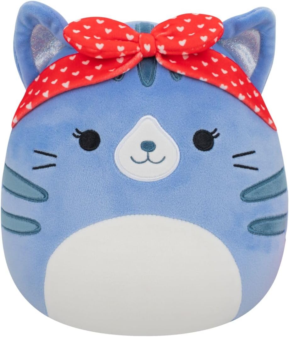 7.5" Squishmallow Carizma The Blue Tabby Cat - Image 2