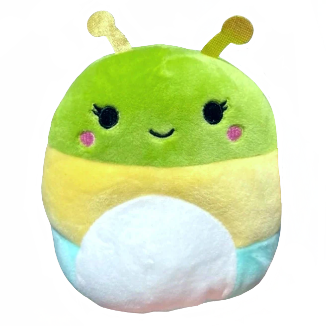 7.5 Squishmallows Rutabaga - Green Caterpillar W/Multicolored Stripes