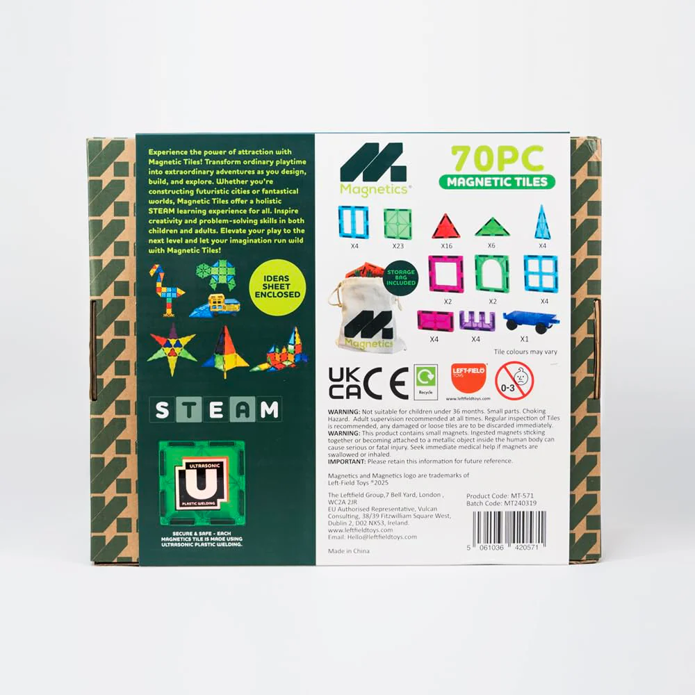 70 Pcs Magnetic Tiles - Image 3