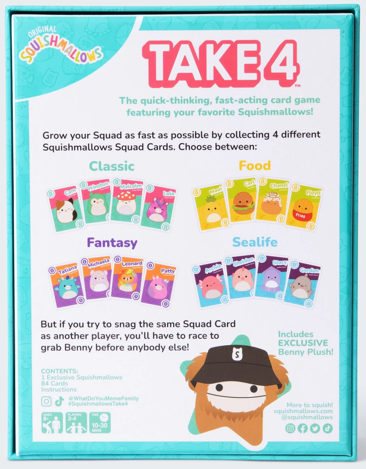 Squishmallows Take 4 Card Game - Image 3