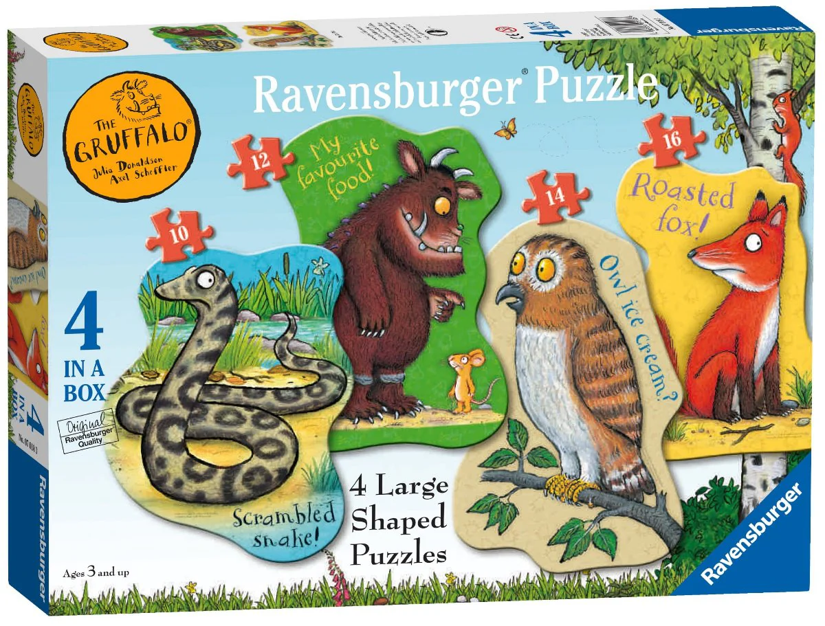 The Gruffalo, 4x Large Shaped Puzzles