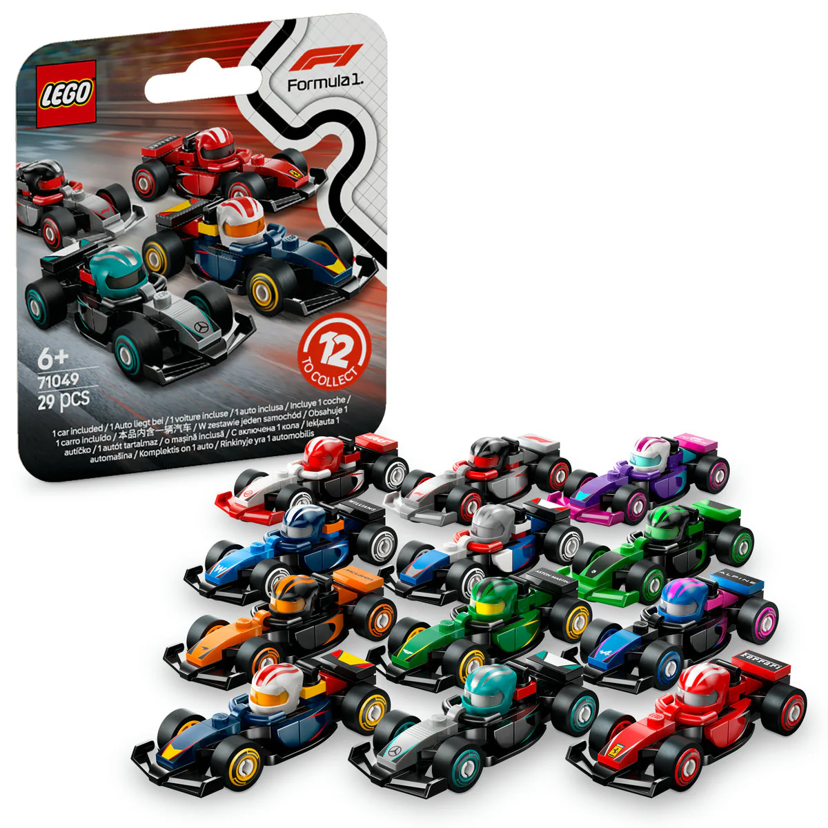 LEGO F1 Collectible Race Cars Vehicle Kit 71049 - Image 4