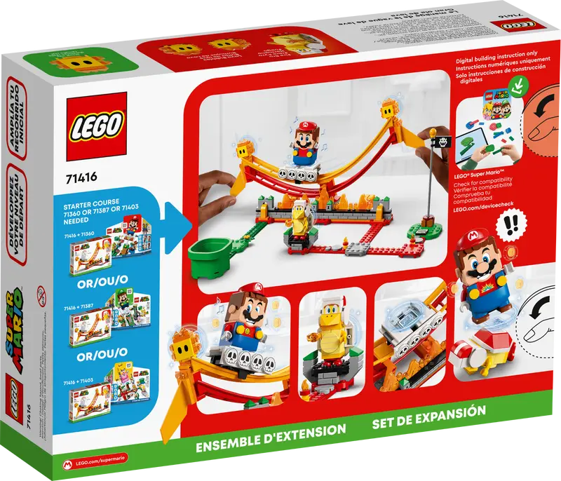71416 Lego Super Mario Lava Wave Ride Expansion Set - Image 5