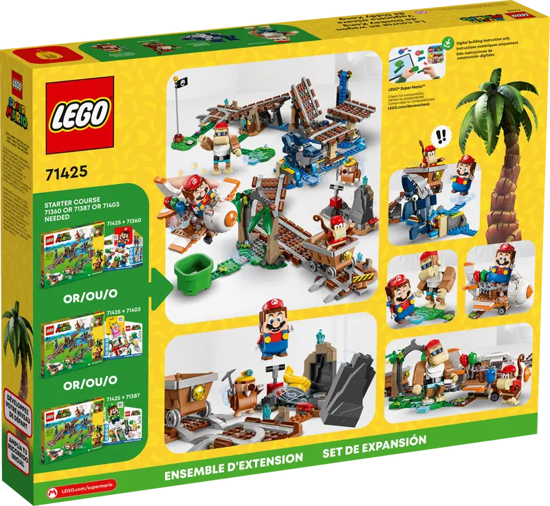 71425 Lego Super Mario Diddy Kong's Mine Cart Ride Expansion Set - Image 4
