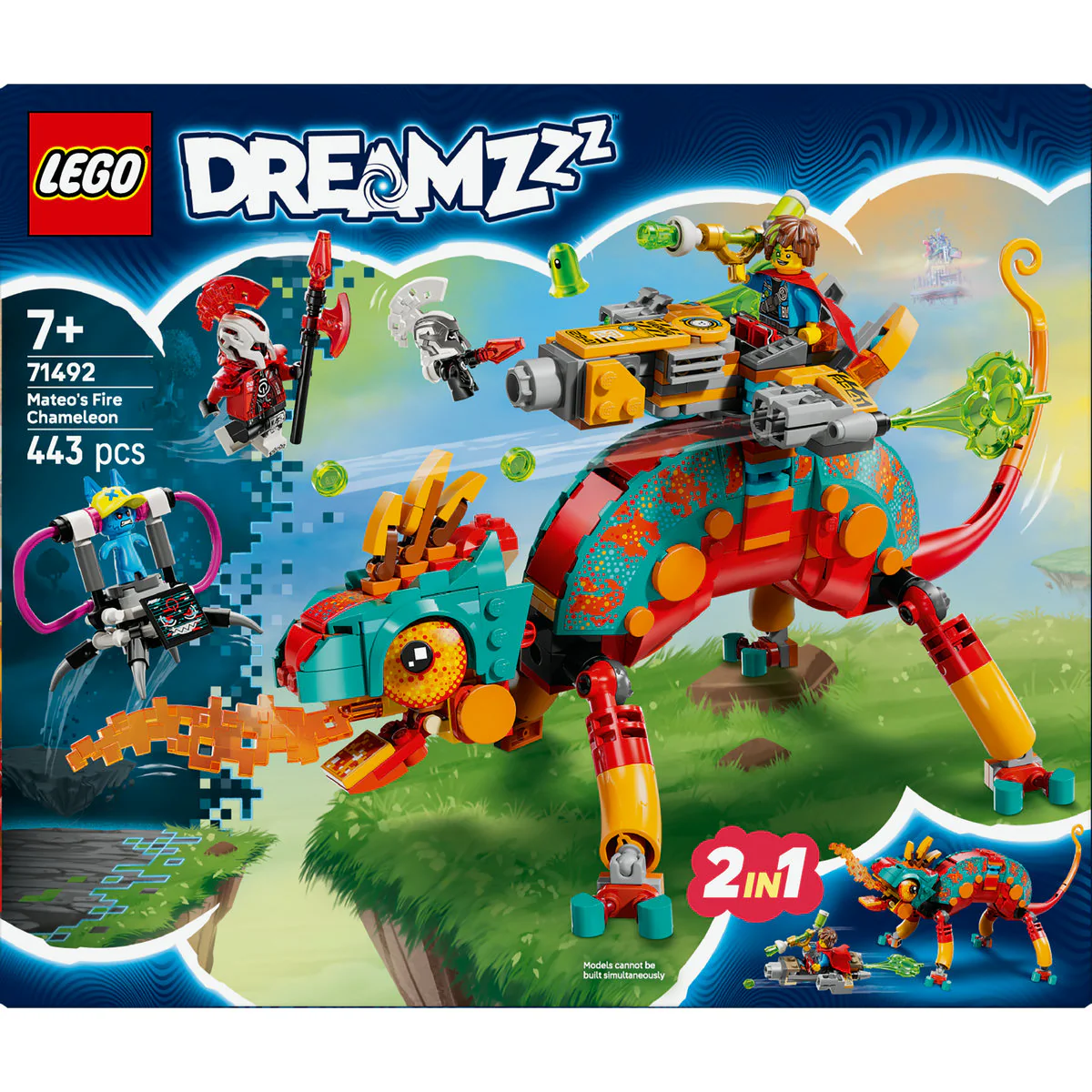 LEGO DREAMZzz Mateo’s Fire Chameleon Imagination Toy 71492 - Image 2