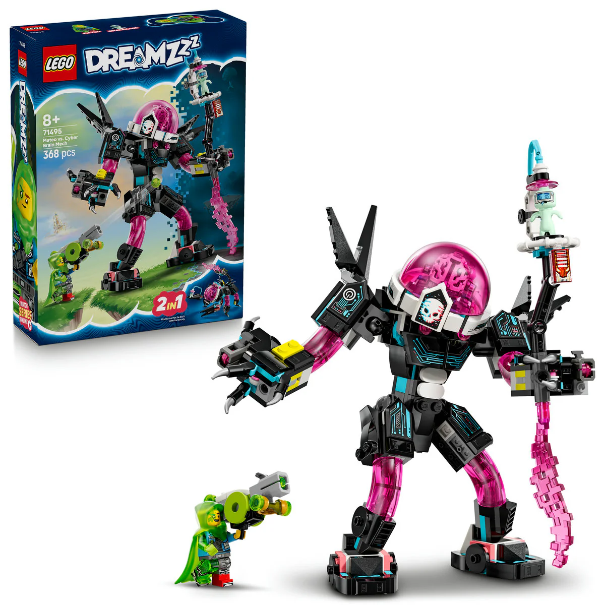 LEGO DREAMZzz Mateo vs. Cyber Brain Mech Robot Toy 71495 - Image 4