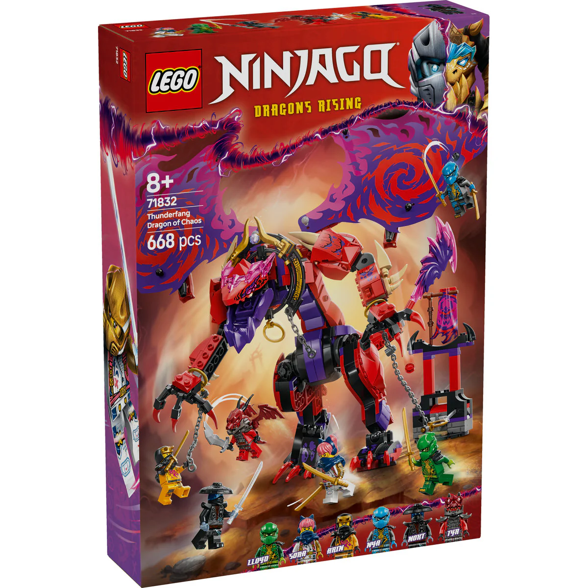 LEGO NINJAGO Thunderfang Dragon of Chaos Set 71832