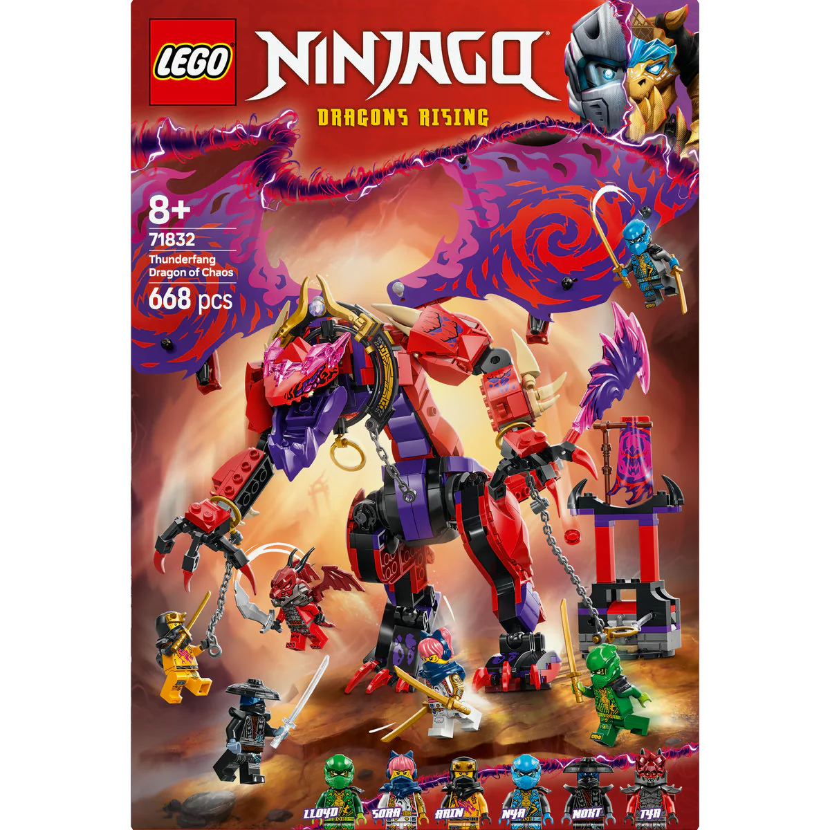 LEGO NINJAGO Thunderfang Dragon of Chaos Set 71832 - Image 2